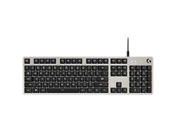 Logitech klávesnice Gaming G413, bílé podsvícení, US - stříbrná 920-008476