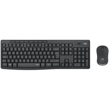 Logitech klávesnice s myší Wireless Silent Combo MK295, DE, silent, grafitová 920-009794