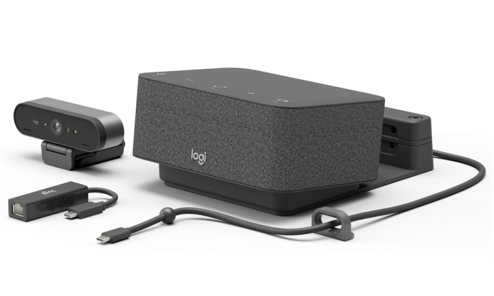 Logitech Logi Dock Focus Room Kit - Souprava pro video konference (Logitech BRIO Ultra HD Pro Webca 991-000452