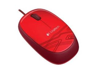 Logitech M105 - Myš - optický - kabelové - USB - červená 910-002942