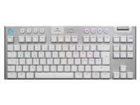 Logitech Mechanical Gaming Keyboard G915 TKL Tenkeyless LIGHTSPEED Wireless RGB - Tactile - WHITE - CZ/SK 920-009664*CZ