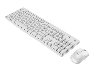 Logitech MK295 Silent - Klávesnice a sada myši - bezdrátový - 2.4 GHz - QWERTY - anglická - krémová 920-009823