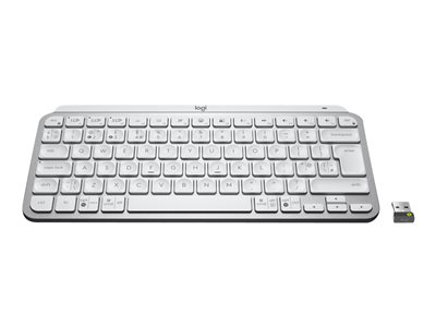 Logitech MX Keys Mini for Business - Klávesnice - podsvícená - bezdrátový - Bluetooth LE QWERTY skand. bleda 920-010605