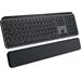 Logitech MX Keys S - bezdrôtová podsvietená klávesnica + opierka dlane - US - grafitová 920-011589
