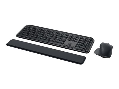 Logitech MX Keys S Combo - Klávesnice a sada myši - podsvícená - bezdrátový - Bluetooth LE - AZERTY 920-011607