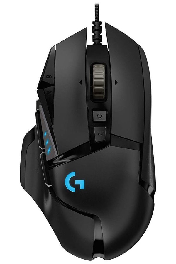 Logitech myš Gaming G502 High Performance / optická / 11 tlačítek / 16000dpi - černá 910-005470