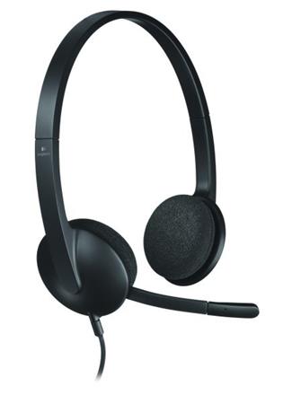 Logitech náhlavní souprava Headset H340, USB, černá 981-000475