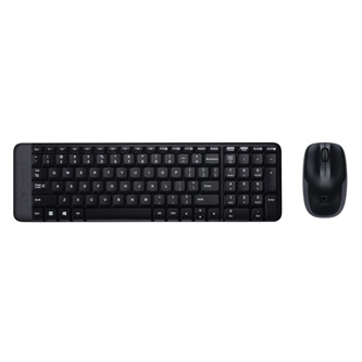 Logitech Wireless Combo MK220 - Klávesnice a sada myši - bezdrátový - 2.4 GHz - US 920-003161