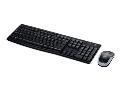 Logitech Wireless Combo MK270 - Klávesnice a sada myši - bezdrátový - 2.4 GHz - britská angličtina 920-004523