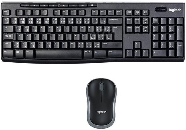 Logitech Wireless Combo MK270 - Klávesnice a sada myši - bezdrátový - 2.4 GHz - IT 920-004512