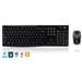 Logitech Wireless Combo MK270 - Klávesnice a sada myši - bezdrátový - 2.4 GHz - US 920-004508