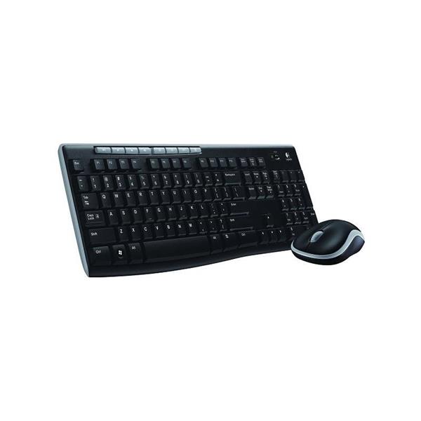 Logitech Wireless Combo MK270 - Klávesnice a sada myši - bezdrátový - 2.4 GHz - US 920-004508