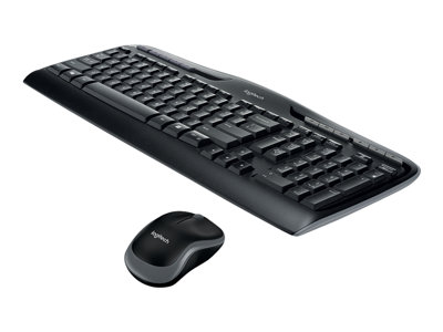 Logitech Wireless Combo MK330 - Klávesnice a sada myši - bezdrátový - 2.4 GHz - angličtina - britsk 920-003986
