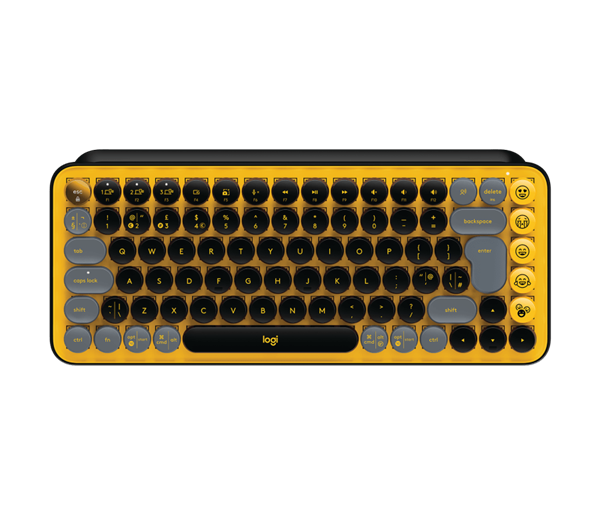 Logitech Wireless Mechanical Keyboard POP Keys With Emoji Keys - BLAST_YELLOW - US INT'L - INTNL 920-010735