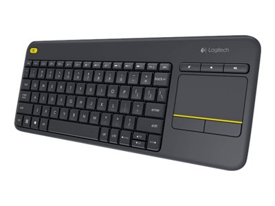 Logitech Wireless Touch Keyboard K400 Plus - Klávesnice - s touchpad - bezdrátový - 2.4 GHz - Maďar 920-007157