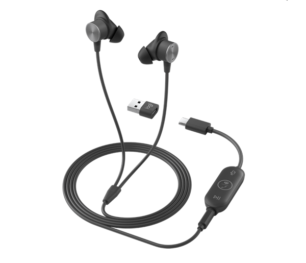 Logitech® Zone Wired Earbuds Teams - GRAPHITE - EMEA 981-001009