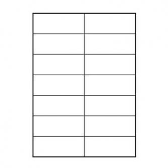Logo etikety 105mm x 42.4mm, A4, matné, biele, 14 etikiet, 140g/m2, balené po 25 ks, pre atramentov 32234