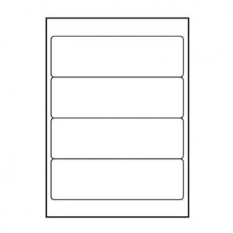 Logo etikety 192mm x 61mm, A4, matné, biele, 4 etikety, 140g/m2, balené po 25 ks, pre atramentové a 32242
