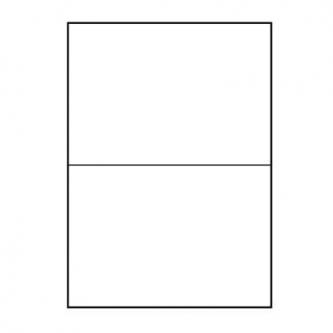 Logo etikety 210mm x 148mm, A4, matné, biele, 2 etikety, 140g/m2, balené po 10 ks, pre atramentové 32249