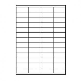 Logo etikety 52.5mm x 21.2mm, A4, matné, biele, 56 etikiet, 140g/m2, balené po 10 ks, pre atramento 32207