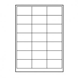 Logo etikety 63mm x 39.5mm, A4, matné, biele, 21 etiketa, 140g/m2, balené po 10 ks, pre atramentové 32209