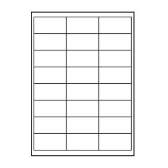 Logo etikety 66mm x 33.8mm, A4, matné, biele, 24 etikiet, 140g/m2, balené po 25 ks, pre atramentové 32214