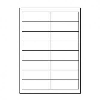 Logo etikety 99.1mm x 34mm, A4, matné, biele, 16 etikiet, 140g/m2, balené po 25 ks, pre atramentové 32230