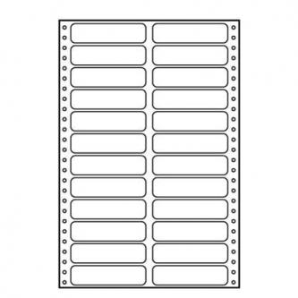 Logo tabelačné etikety 89mm x 23.4mm, A4, dvojradové, biele, 24 etikety, balené po 25 ks, pre ihlič 32108