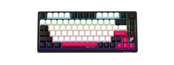 Lorgar KBP7075, Pro bezdrôtová mechanická herná klávesnica, Wireless 2.4 GHz/ BT 5.0, 75%, Displ., SK LRG-KBP7075W-BK-CS