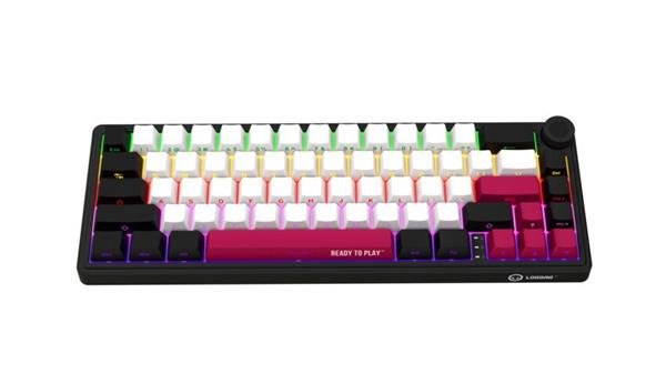 Lorgar KBP70MW, Profi bezdrôtová mechanická herná klávesnica, Wireless 2.4 GHz/ BT 5.0/káblová, SK/CZ LRG-KBP70MW-BK-CS