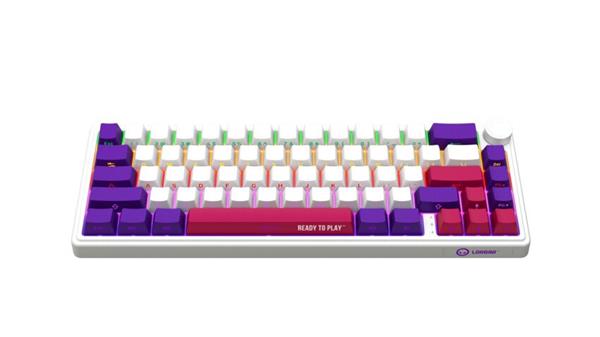 Lorgar KBP70MW, Profi bezdrôtová mechanická herná klávesnica, Wireless 2.4 GHz/ BT 5.0/káblová, US lay LRG-KBP70MW-WH-US