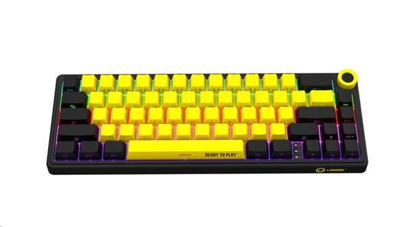 Lorgar KBP70MW, Profi bezdrôtová mechanická herná klávesnica, Wireless 2.4 GHz/ BT 5.0/káblová, US lay LRG-KBP70MW-YL-US