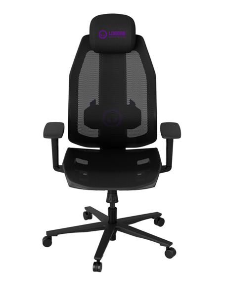 Lorgar PRO CHA51 ergonomická herná stolička, 4D podrúčky, bedrová opora, nastaviteľná opierka hlavy, čierno LRG-CHP51BP