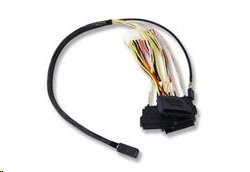 LSI - Interní kabel SAS - s postranními pásmy - SAS 12Gbit/s - 4 linky - 4 x Mini SAS HD (SFF-8643) L5-00222-00