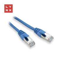 LYNX FTP patch kabel Cat5e PVC, CCA, 0,5m, modrý (balení obsahuje 10ks) LX-FTP5E-0050-BLUE