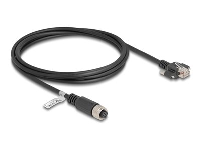 M12 Cable A-coded 8 pin female to RJ45 p, M12 Cable A-coded 8 pin female to RJ45 p 80425