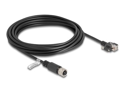 M12 Cable D-coded 4 pin female to RJ45 p, M12 Cable D-coded 4 pin female to RJ45 p 80451