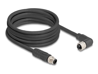 M12 Cable L-coded 4 pin male straight to, M12 Cable L-coded 4 pin male straight to 80527
