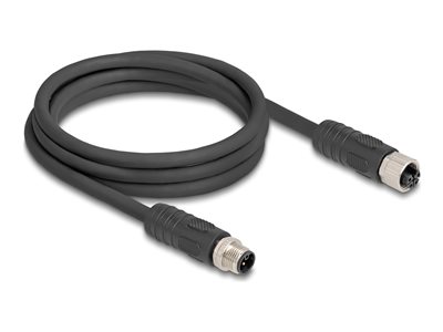M12 Cable L-coded 4 pin male to female P, M12 Cable L-coded 4 pin male to female P 80520