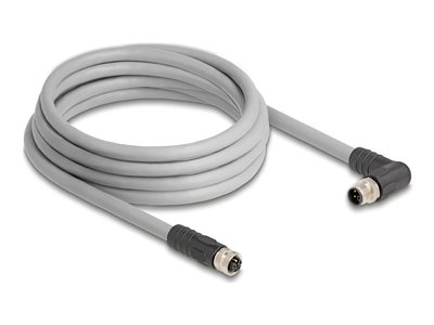 M12 Cable L-coded 5 pin male right angle, M12 Cable L-coded 5 pin male right angle 80549