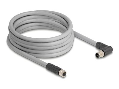 M12 Cable L-coded 5 pin male right angle, M12 Cable L-coded 5 pin male right angle 80552