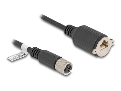 M12 Cable X-coded 8 pin female to RJ45 j, M12 Cable X-coded 8 pin female to RJ45 j 80460