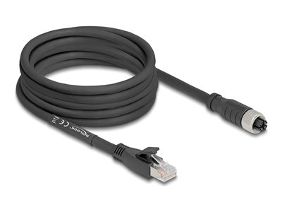 M12 Cable X-coded 8 pin female to RJ45 p, M12 Cable X-coded 8 pin female to RJ45 p 80594