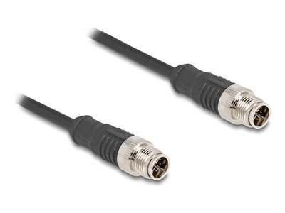 M12 Cable X-coded 8 pin male to male PVC, M12 Cable X-coded 8 pin male to male PVC 80864