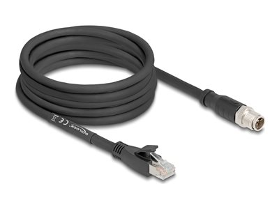 M12 Cable X-coded 8 pin male to RJ45 plu, M12 Cable X-coded 8 pin male to RJ45 plu 80585