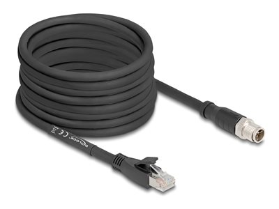 M12 Cable X-coded 8 pin male to RJ45 plu, M12 Cable X-coded 8 pin male to RJ45 plu 80586
