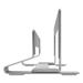 Macally stojan Vertical laptop stand - Silver Aluminium VCSTANDA