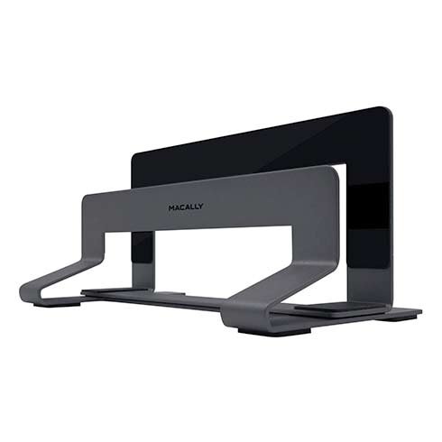 Macally stojan Vertical laptop stand - Space Gray Aluminium VCSTAND