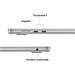 MacBook Air 15" Apple M5 10C CPU 10C GPU 24GB 1TB Strieborný SK MDVC4SL/A