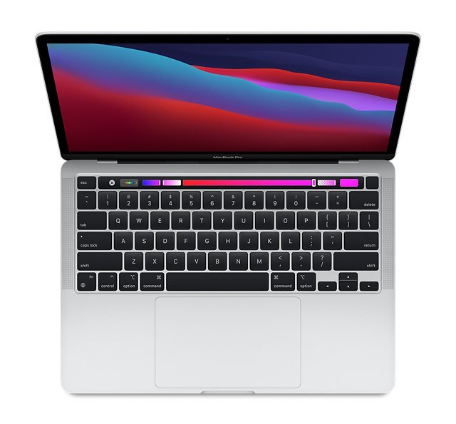 MacBook Pro 13" Apple M1 8C CPU 8C GPU 8 GB 512 GB strieborná SK *Použitý s DPH - Trieda C* MYDC2SL/A